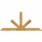 Ekena Millwork Saratoga Rough Sawn Timber Gable Bracket, Western Red Cedar, 96"W x 44"H x 4"D x 6"F, 11/12 Pitch GBW096X44X0406SAR00RWR - alternate 1